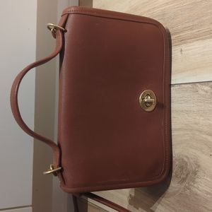 Vintage Coach casino bag 9924 British tan